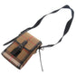 BURBERRY Shoulder Bag Canvas, Leather Brown Mega check mens Used Authentic