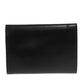 PRADA Tri-fold wallet leather black mens Used Authentic