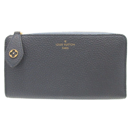 LOUIS VUITTON Long Wallet Purse M68582 leather Blue Marine Portefeuille comet