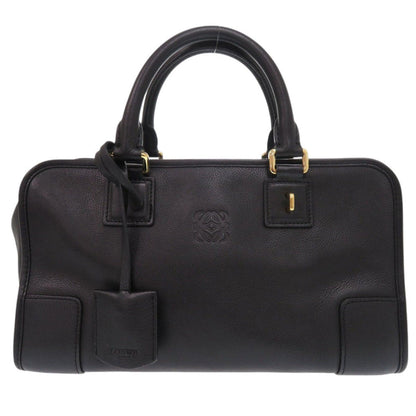 LOEWE Handbag leather black Amazona 28 Women Used Authentic