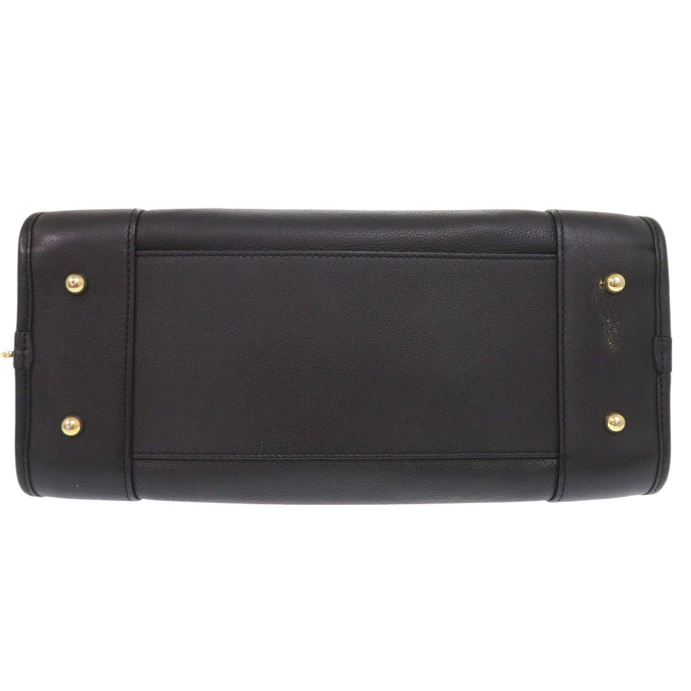 LOEWE Handbag leather black Amazona 28 Women Used Authentic