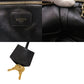 LOEWE Handbag leather black Amazona 28 Women Used Authentic