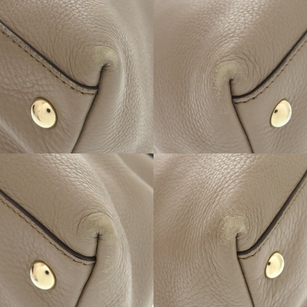 GUCCI Handbag 308362 leather Gurege Soho Interlocking Women Used Authentic