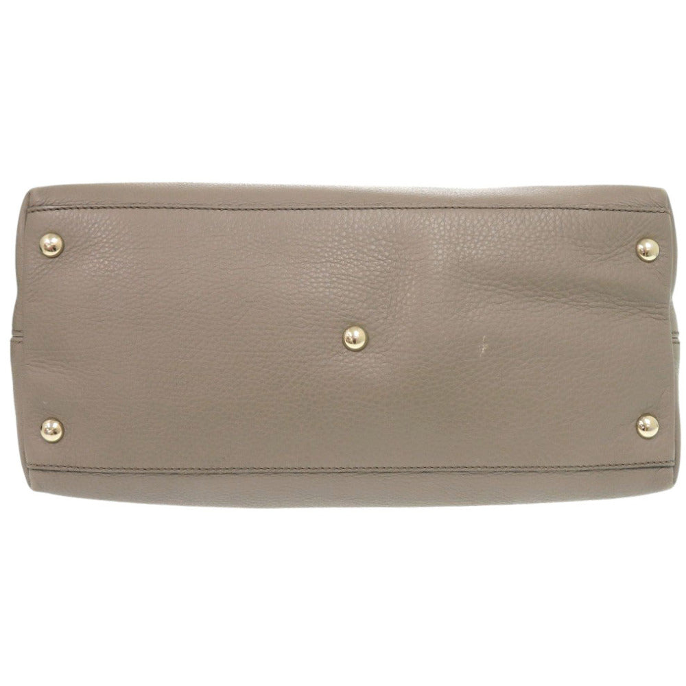 GUCCI Handbag 308362 leather Gurege Soho Interlocking Women Used Authentic