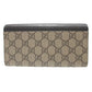 GUCCI Long Wallet Purse 456116 GG Supreme, Leather beige GG Marmont