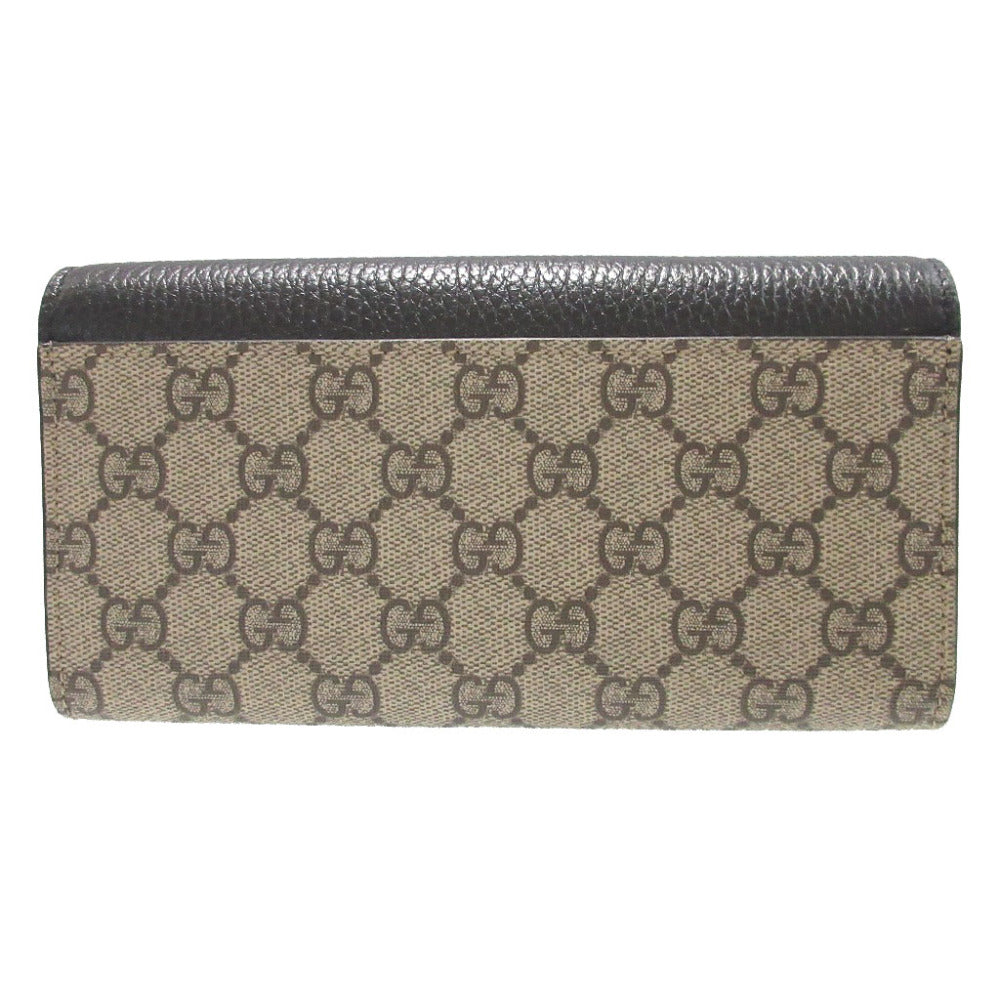 GUCCI Long Wallet Purse 456116 GG Supreme, Leather beige GG Marmont