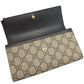 GUCCI Long Wallet Purse 456116 GG Supreme, Leather beige GG Marmont