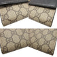 GUCCI Long Wallet Purse 456116 GG Supreme, Leather beige GG Marmont