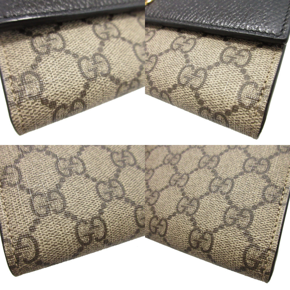 GUCCI Long Wallet Purse 456116 GG Supreme, Leather beige GG Marmont