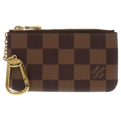 LOUIS VUITTON Coin case N62658 Damier canvas Brown Damier Pochette Cre Women Used Authentic