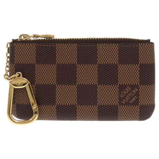 LOUIS VUITTON Coin case N62658 Damier canvas Brown Damier Pochette Cre Women Used Authentic