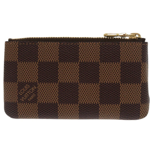 LOUIS VUITTON Coin case N62658 Damier canvas Brown Damier Pochette Cre Women Used Authentic