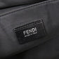 FENDI Handbag Canvas, Leather black