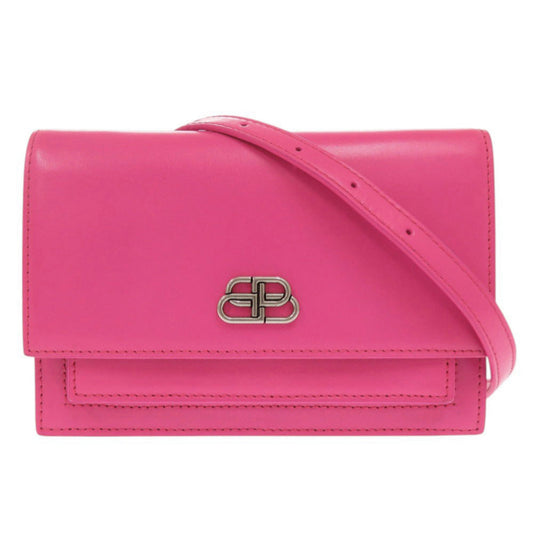 BALENCIAGA Waist bag leather pink Sharp XS