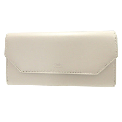 BALENCIAGA Long Wallet Purse 736732 leather white ENVELOPE