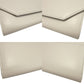 BALENCIAGA Long Wallet Purse 736732 leather white ENVELOPE