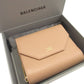 BALENCIAGA Bifold Wallet 753762 leather beige ENVELOPE