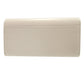 BALENCIAGA Long Wallet Purse 736732 leather white ENVELOPE