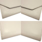 BALENCIAGA Long Wallet Purse 736732 leather white ENVELOPE