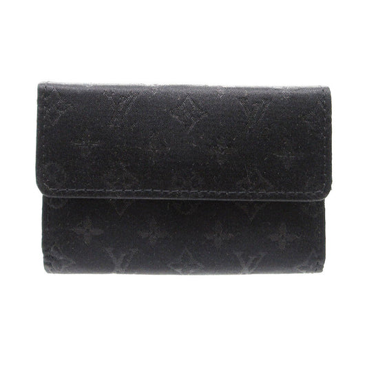 LOUIS VUITTON Coin case M92137 Monogram satin black Porte Monnaie Satin Monogram