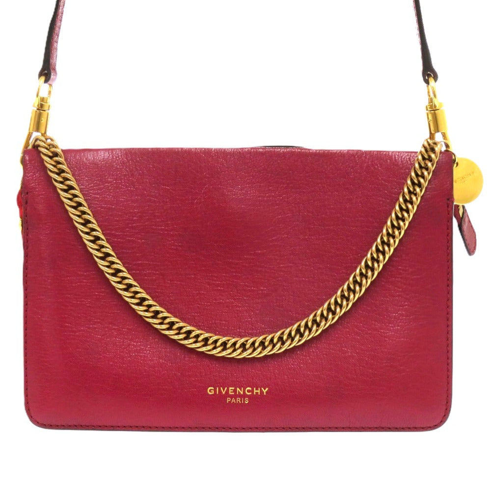 GIVENCHY Shoulder Bag KU C 0138 leather Bordeaux CROSS3 2way