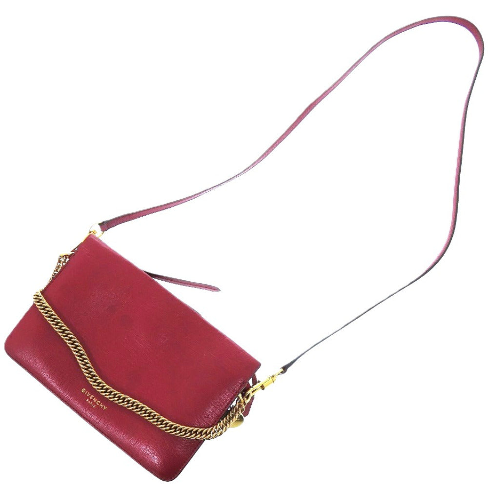 GIVENCHY Shoulder Bag KU C 0138 leather Bordeaux CROSS3 2way