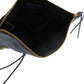 BALENCIAGA Clutch bag Leather, Goatskin Navy Metal Edge Goatskin