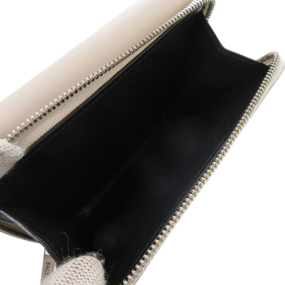 BALENCIAGA Tri-fold wallet 753762 9960 0 52754S leather off white Envelope Compact Wallet Women Used Authentic