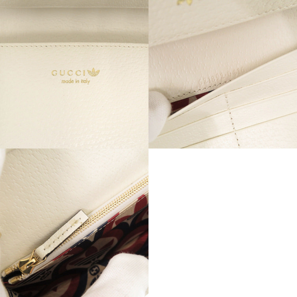 GUCCI Shoulder Bag 621892 leather Red x Adidas