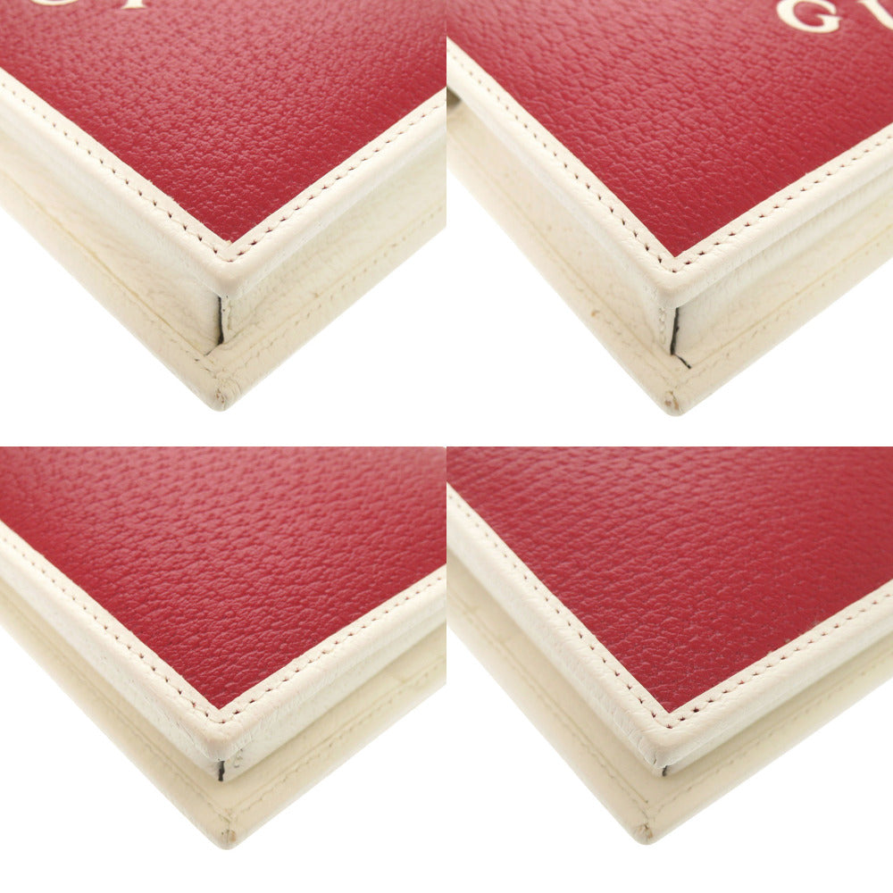 GUCCI Shoulder Bag 621892 leather Red x Adidas