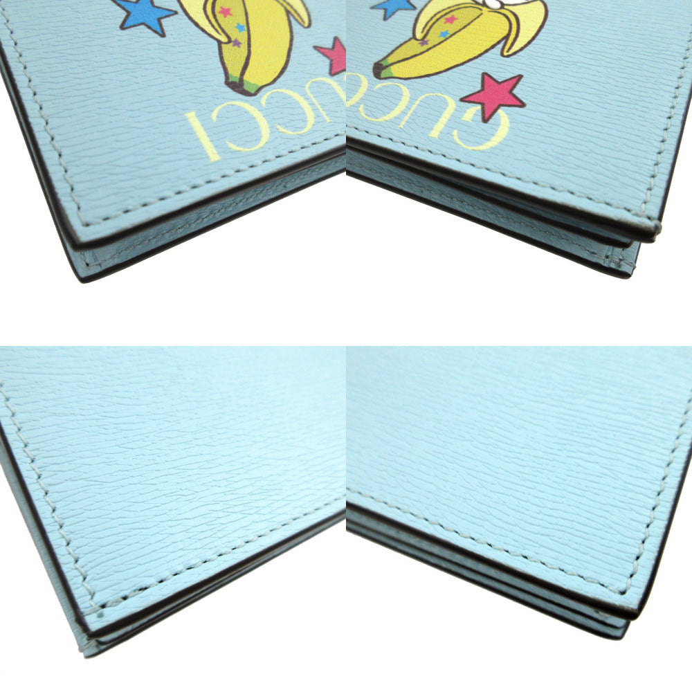 GUCCI Bifold Wallet 701009 leather blue Bananya
