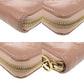 LOUIS VUITTON Long Wallet Purse M81708 lambskin Rose gold Monogram emboss Women Used Authentic