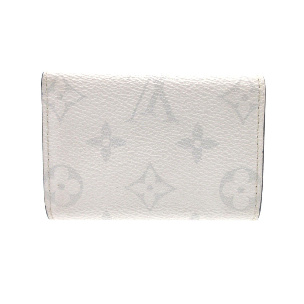 LOUIS VUITTON Tri-fold wallet M67621 Taiga white Taigalama Discovery Compact Wallet IC Chip
