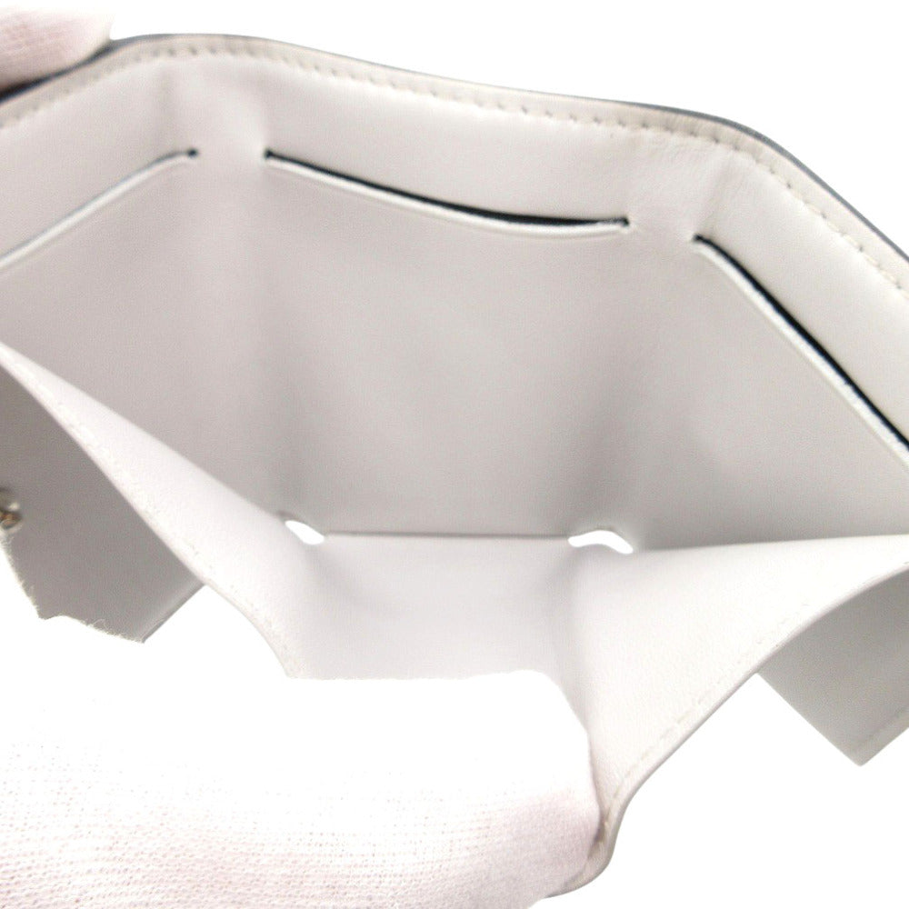 LOUIS VUITTON Tri-fold wallet M67621 Taiga white Taigalama Discovery Compact Wallet IC Chip