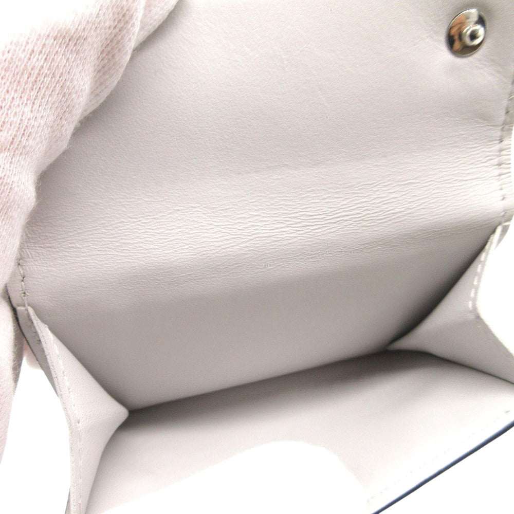 LOUIS VUITTON Tri-fold wallet M67621 Taiga white Taigalama Discovery Compact Wallet IC Chip
