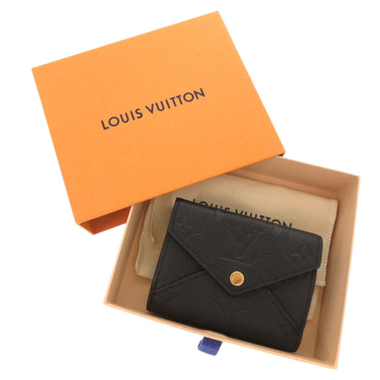 LOUIS VUITTON Tri-fold wallet M82133 Monogram Ann Platt Noir Monogram Ann Platt Portefeuille Celeste