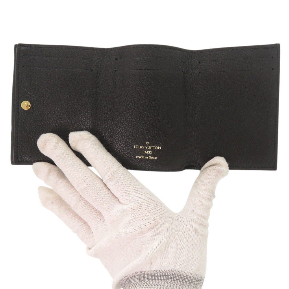 LOUIS VUITTON Tri-fold wallet M82133 Monogram Ann Platt Noir Monogram Ann Platt Portefeuille Celeste