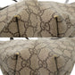 GUCCI Tote Bag 211186 PVC beige Shoulder Bag handbag GG Supreme Women Used Authentic