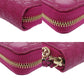 GUCCI Long Wallet Purse 323397 leather purple Zip Around Guccisima Women Used Authentic