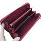 GUCCI Long Wallet Purse 323397 leather purple Zip Around Guccisima Women Used Authentic