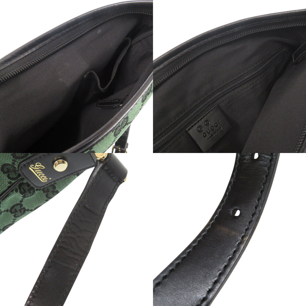 GUCCI Shoulder Bag 272400 GG canvas, leather green Abbey
