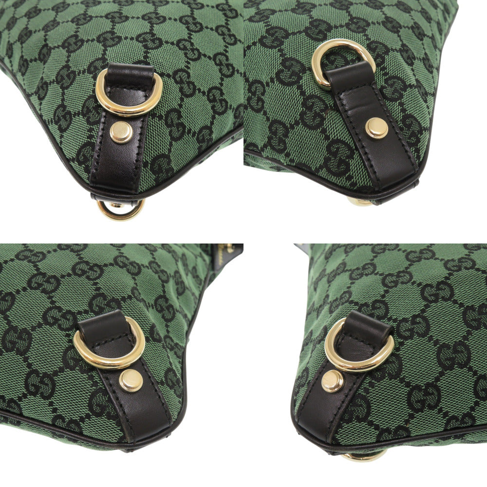 GUCCI Shoulder Bag 272400 GG canvas, leather green Abbey