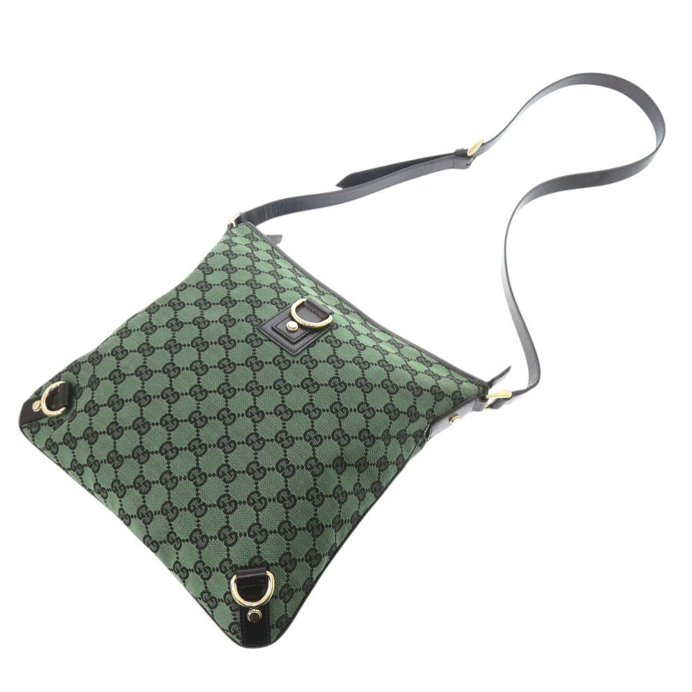 GUCCI Shoulder Bag 272400 GG canvas, leather green Abbey