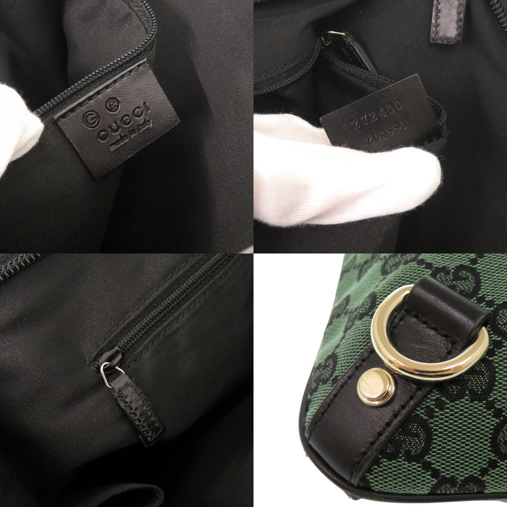 GUCCI Shoulder Bag 272400 GG canvas, leather green Abbey