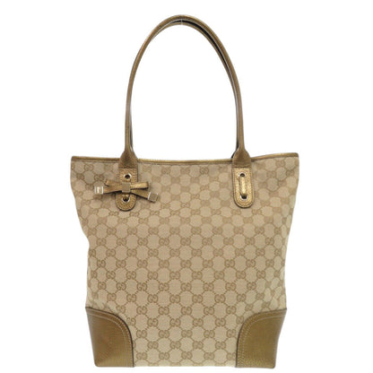 GUCCI Tote Bag 181779 GG canvas beige Pretty