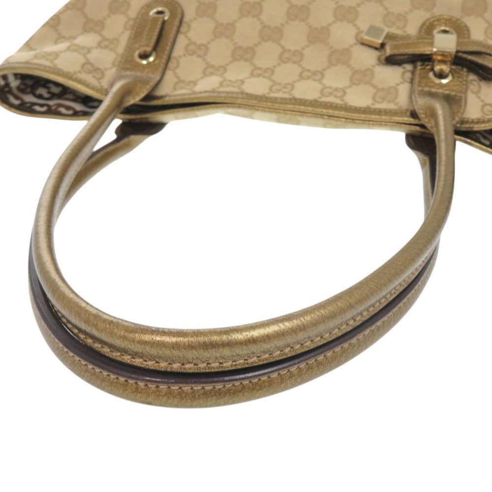 GUCCI Tote Bag 181779 GG canvas beige Pretty