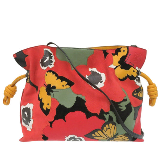 LOEWE Shoulder Bag leather Red Flamenco Joe Brainard collaboration