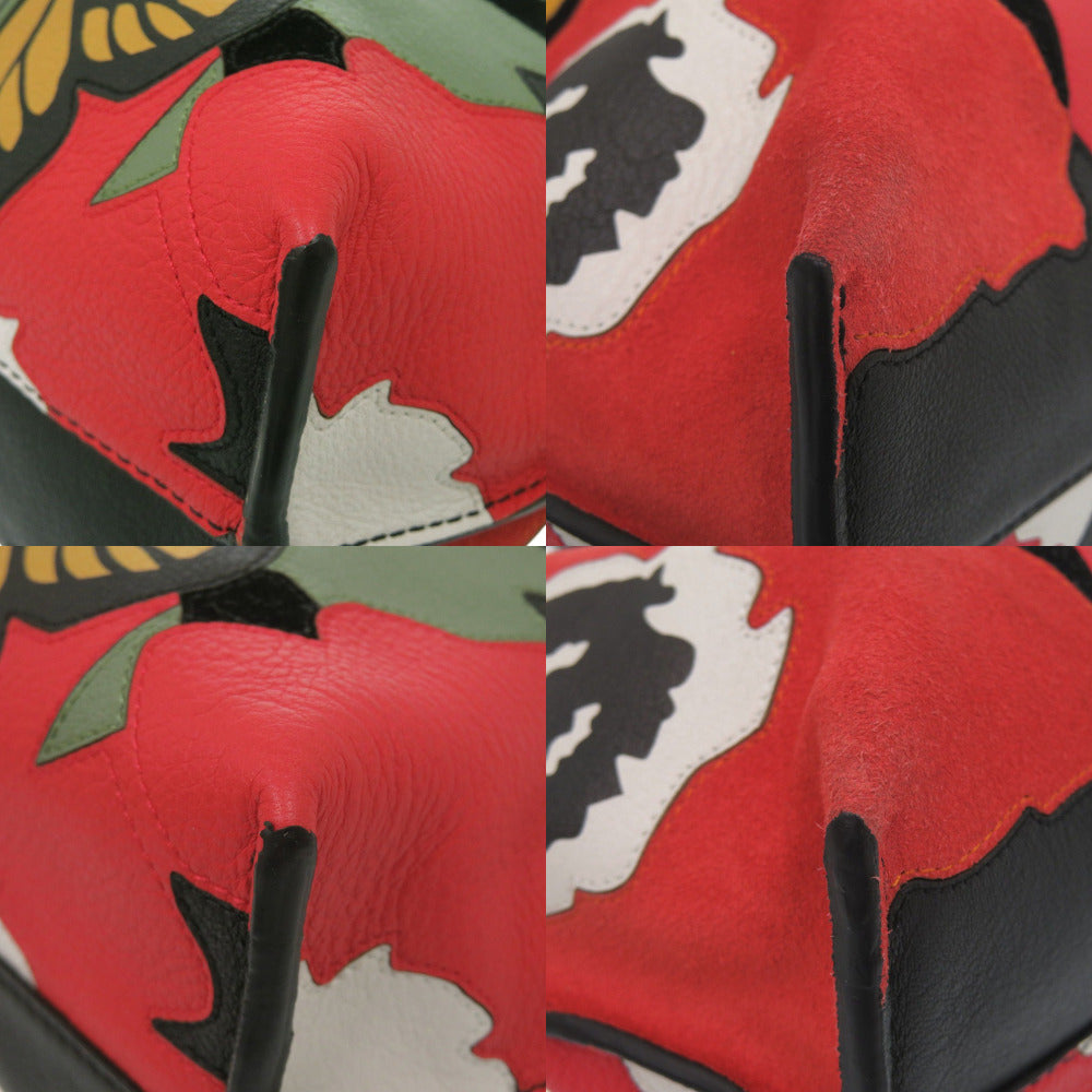 LOEWE Shoulder Bag leather Red Flamenco Joe Brainard collaboration