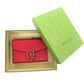 GUCCI Long Wallet Purse 746056 leather Red Dionysus