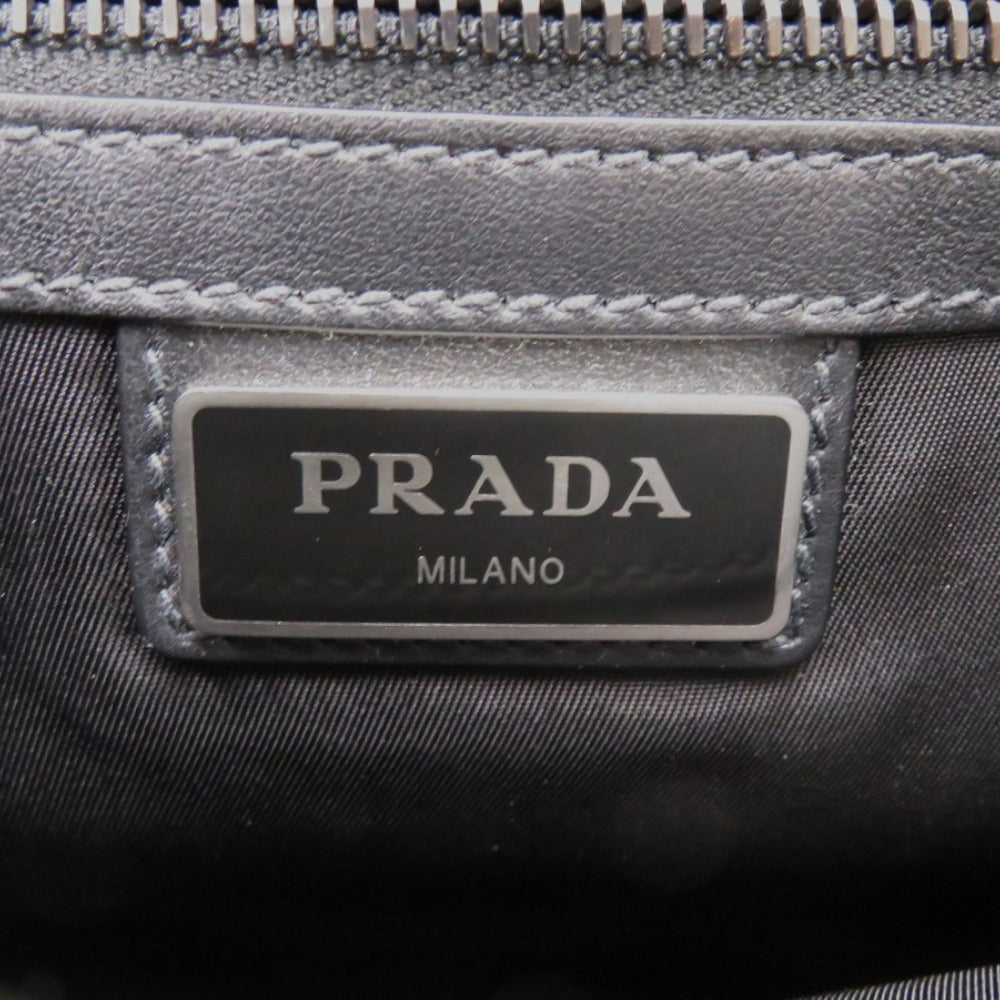 PRADA Shoulder Bag leather black